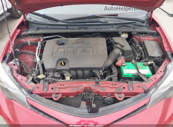 2T1BURHE2HC760143 2017 TOYOTA COROLLA Red Rear view