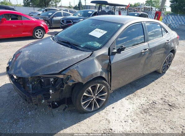 2T1BURHE2HC764452 2017 TOYOTA COROLLA Gray Առջևի ձախ երեք քառորդ տեսարան