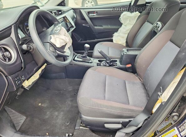 2T1BURHE2HC866799 2017 TOYOTA COROLLA Black Widok wnętrza z przodu