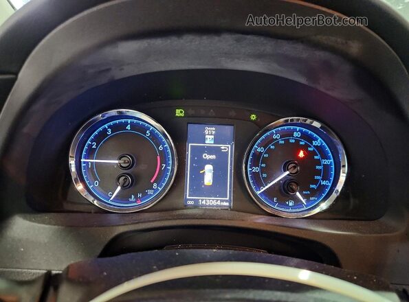 2T1BURHE2HC867161 2017 TOYOTA COROLLA Black Instrument cluster view
