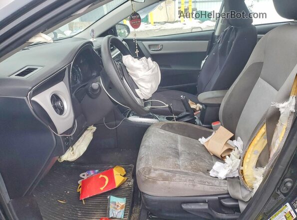 2T1BURHE2HC878967 2017 TOYOTA COROLLA Black Вид салону спереду