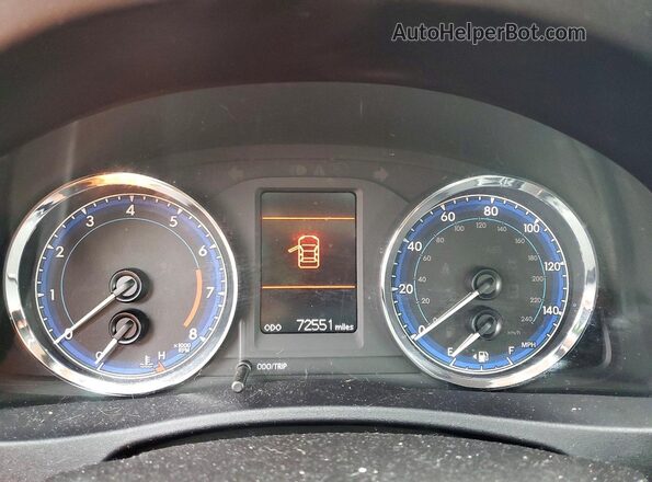 2T1BURHE2JC004687 2018 TOYOTA COROLLA Black Instrument cluster view