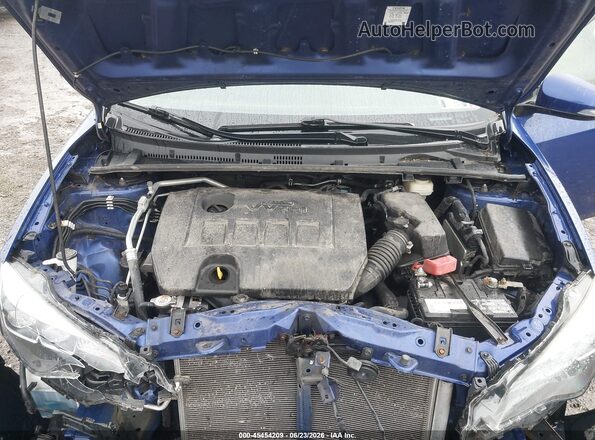2T1BURHE2JC039259 2018 TOYOTA COROLLA Blue Rear view