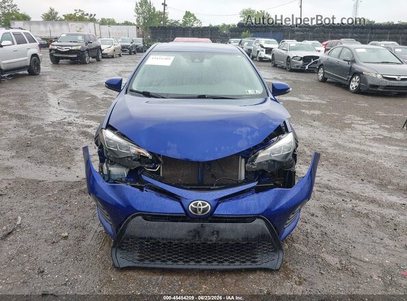 2T1BURHE2JC039259 2018 TOYOTA COROLLA Blue Front view