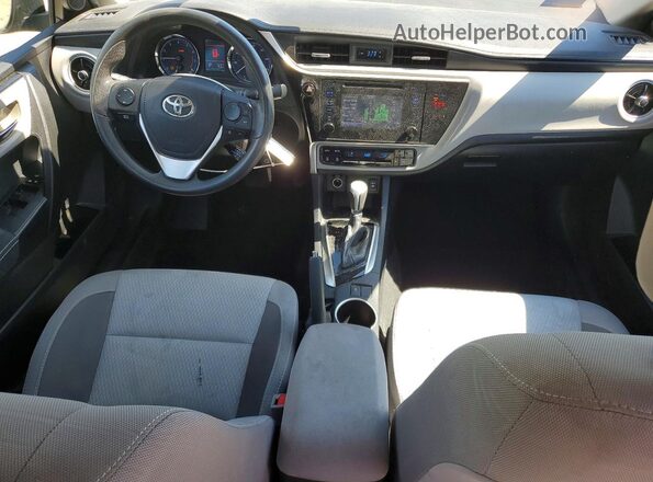 2T1BURHE2JC107642 2018 TOYOTA COROLLA Blue Dashboard view