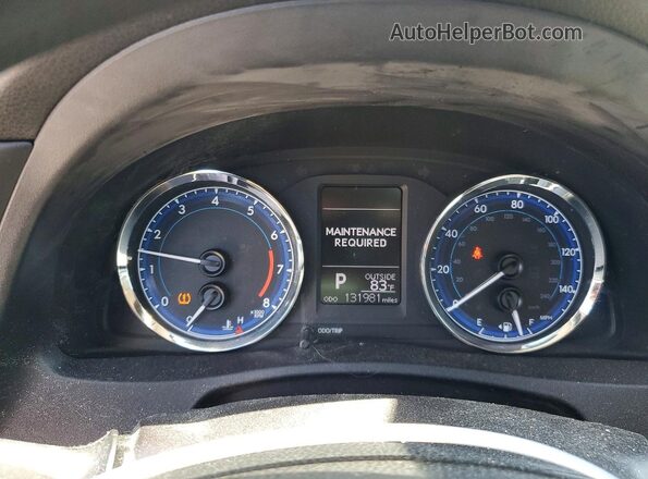 2T1BURHE2JC107642 2018 TOYOTA COROLLA Blue Instrument cluster view