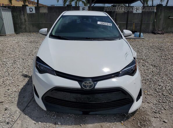 2T1BURHE2JC975298 2018 TOYOTA COROLLA White 