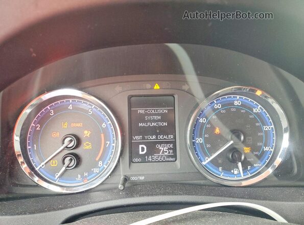 2T1BURHE2KC129366 2019 TOYOTA COROLLA White Instrument cluster view