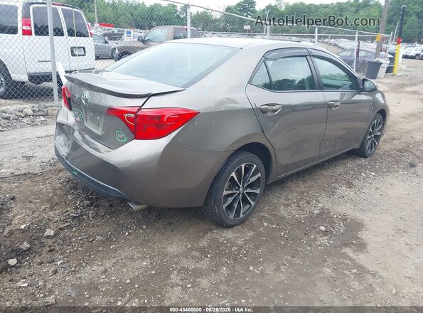 2T1BURHE2KC171116 2019 TOYOTA COROLLA Brown Հետևի աջ