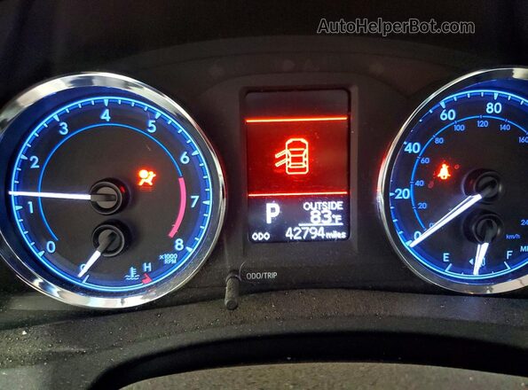 2T1BURHE2KC174923 2019 TOYOTA COROLLA Серый Вид щитка приборов