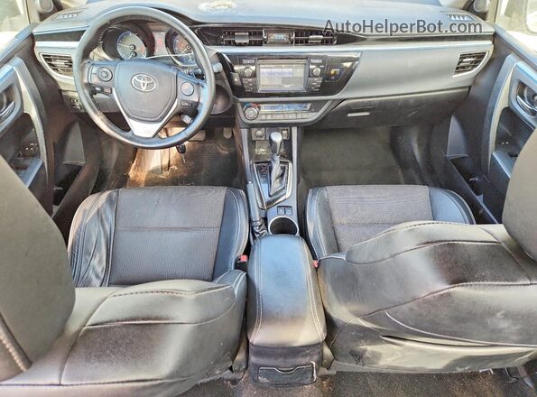2T1BURHE3GC494761 2016 TOYOTA COROLLA Silver Dashboard view