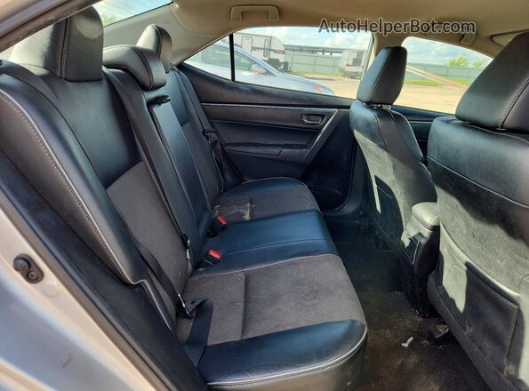 2T1BURHE3GC494761 2016 TOYOTA COROLLA Silver Rear seats view