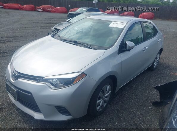2T1BURHE3GC568552 2016 TOYOTA COROLLA Silver Przód lewy