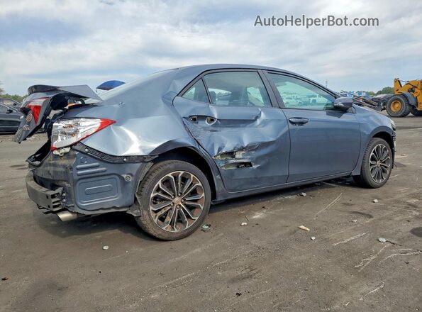 2T1BURHE3GC569300 2016 TOYOTA COROLLA Синий Задняя правая четверть