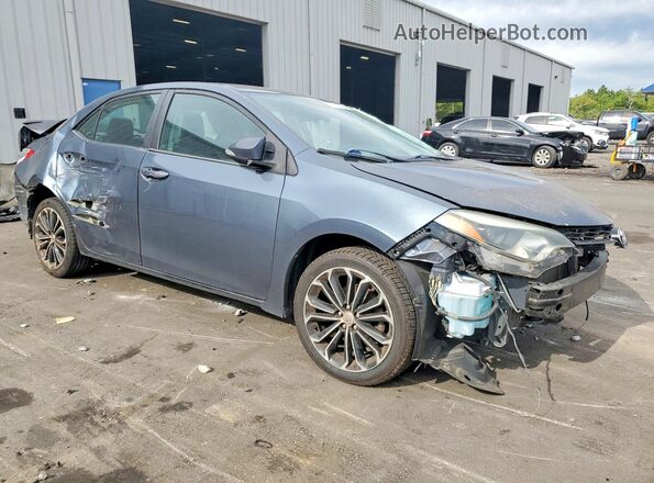 2T1BURHE3GC569300 2016 TOYOTA COROLLA Синий Передняя правая четверть