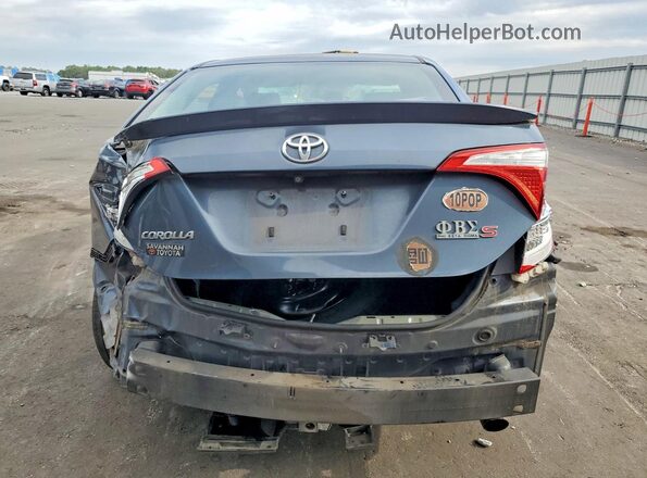 2T1BURHE3GC569300 2016 TOYOTA COROLLA Синий Вид сзади