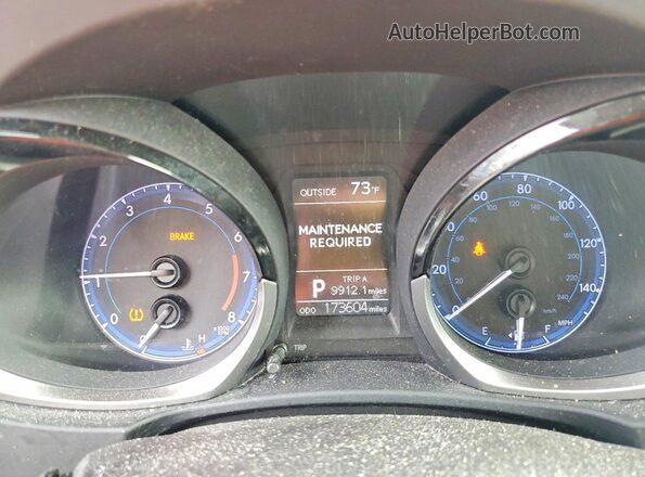 2T1BURHE3GC569300 2016 TOYOTA COROLLA Синий Вид щитка приборов