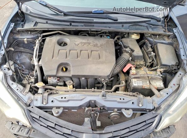 2T1BURHE3GC569300 2016 TOYOTA COROLLA Синий Вид задней части салона