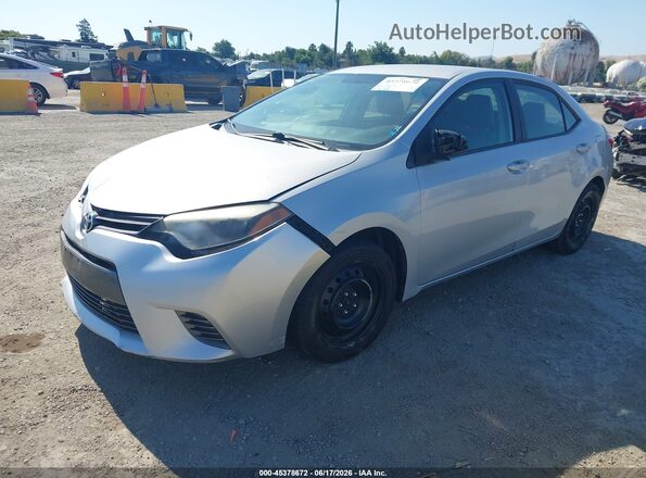 2T1BURHE3GC571323 2016 TOYOTA COROLLA Silver Առջևի ձախ երեք քառորդ տեսարան