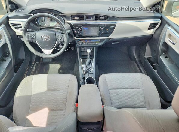 2T1BURHE3GC589188 2016 TOYOTA COROLLA Серебряный Вид панели приборов