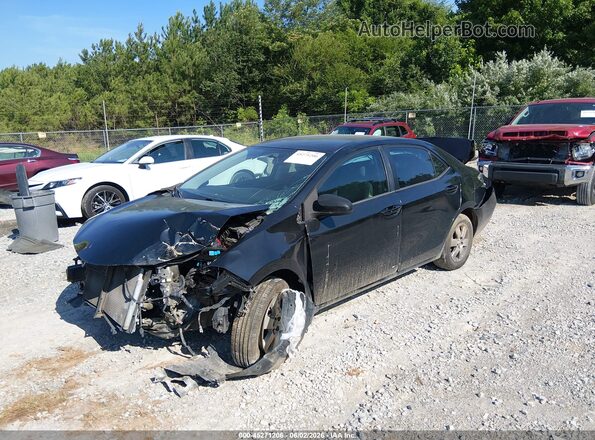 2T1BURHE3GC627468 2016 TOYOTA COROLLA Black Առջևի ձախ երեք քառորդ տեսարան