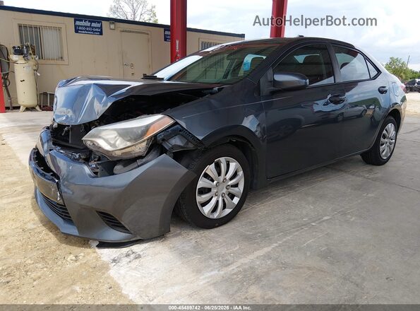 2T1BURHE3GC634145 2016 TOYOTA COROLLA Gray Front left
