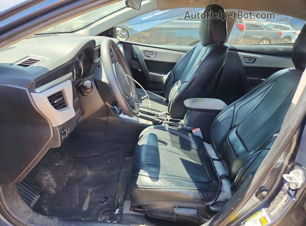 2T1BURHE3GC701102 2016 TOYOTA COROLLA Black Front interior view