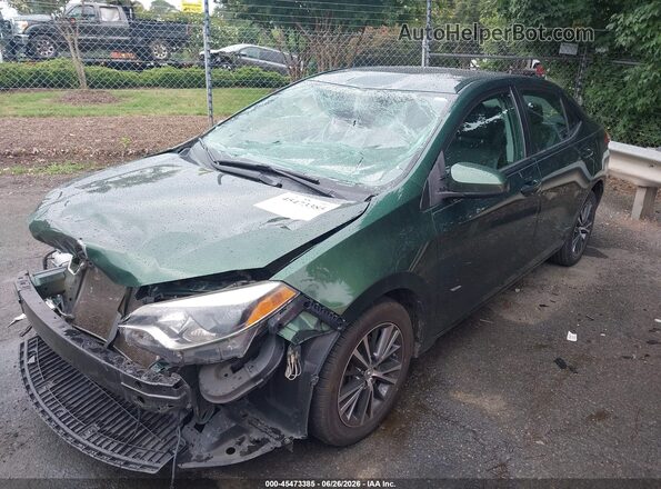 2T1BURHE3GC723567 2016 TOYOTA COROLLA Green წინა მარცხენა ხედი სამი მეოთხედიდან