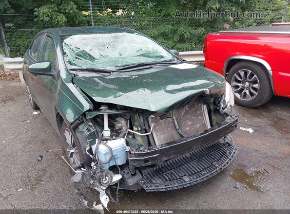 2T1BURHE3GC723567 2016 TOYOTA COROLLA Green წინა ხედი