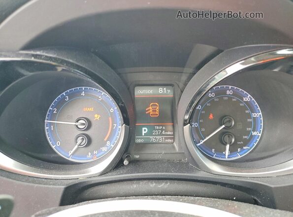 2T1BURHE3GC724685 2016 TOYOTA COROLLA Серый Вид щитка приборов
