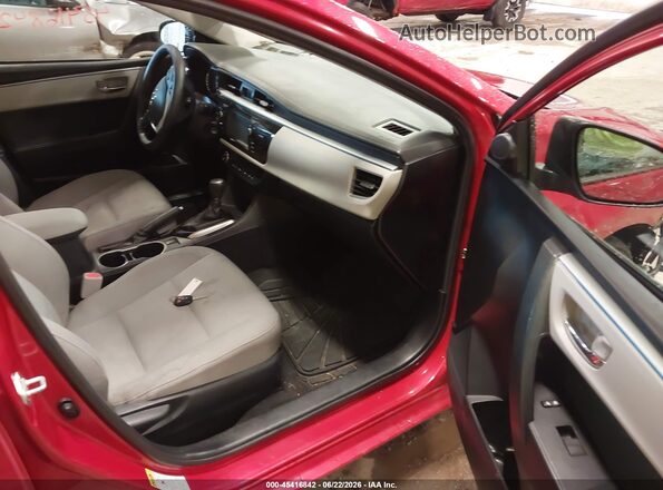 2T1BURHE3GC736965 2016 TOYOTA COROLLA Red Вид салону спереду