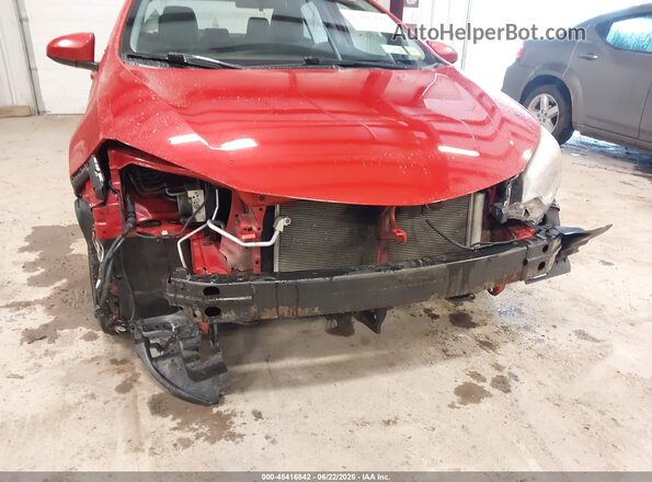 2T1BURHE3GC736965 2016 TOYOTA COROLLA Red Вид спереду