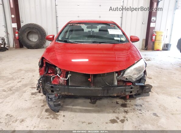 2T1BURHE3GC736965 2016 TOYOTA COROLLA Red Вид щитка приладів