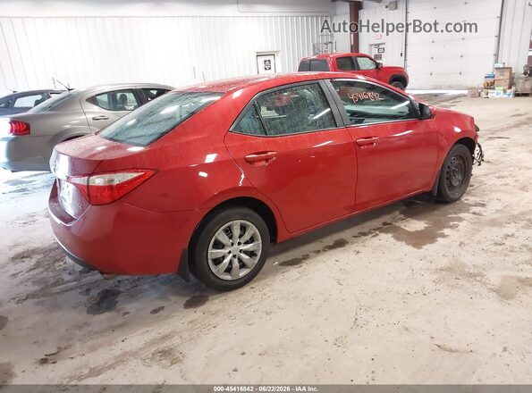 2T1BURHE3GC736965 2016 TOYOTA COROLLA Red Задня права чверть