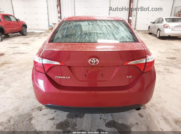 2T1BURHE3GC736965 2016 TOYOTA COROLLA Red 