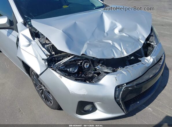 2T1BURHE3GC743396 2016 TOYOTA COROLLA Silver Front view