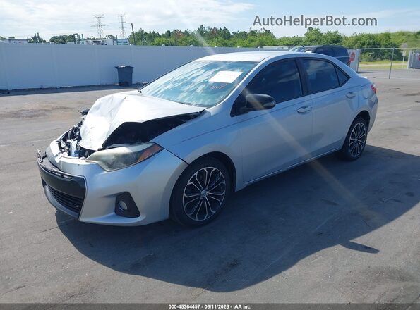 2T1BURHE3GC743396 2016 TOYOTA COROLLA Silver Front left