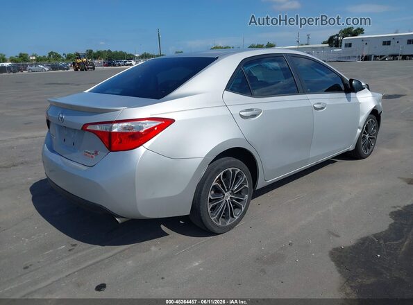 2T1BURHE3GC743396 2016 TOYOTA COROLLA Silver Rear right