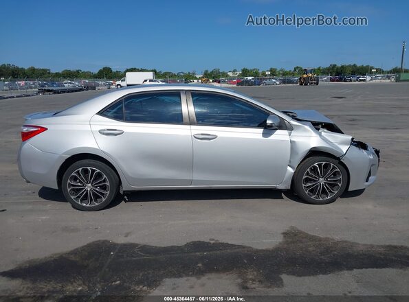 2T1BURHE3GC743396 2016 TOYOTA COROLLA Silver Rear interior view