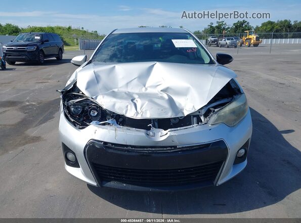 2T1BURHE3GC743396 2016 TOYOTA COROLLA Silver Instrument cluster view