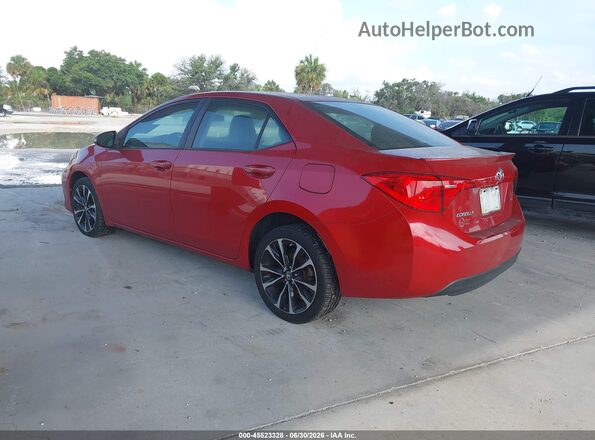 2T1BURHE3HC747725 2017 TOYOTA COROLLA Красный Задняя левая четверть