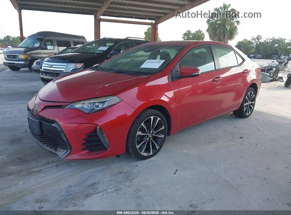 2T1BURHE3HC747725 2017 TOYOTA COROLLA Красный Передняя левая четверть