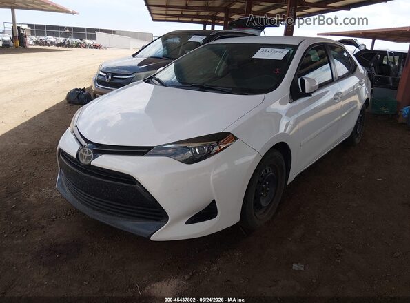 2T1BURHE3JC034068 2018 TOYOTA COROLLA White Առջևի ձախ երեք քառորդ տեսարան