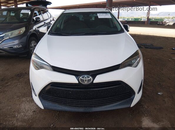 2T1BURHE3JC034068 2018 TOYOTA COROLLA White Սարքավորումների վահանակի տեսք