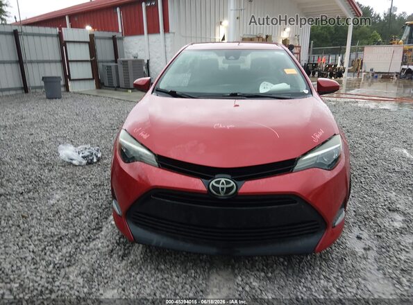2T1BURHE3JC041568 2018 TOYOTA COROLLA Red უკანა სალონის ხედი