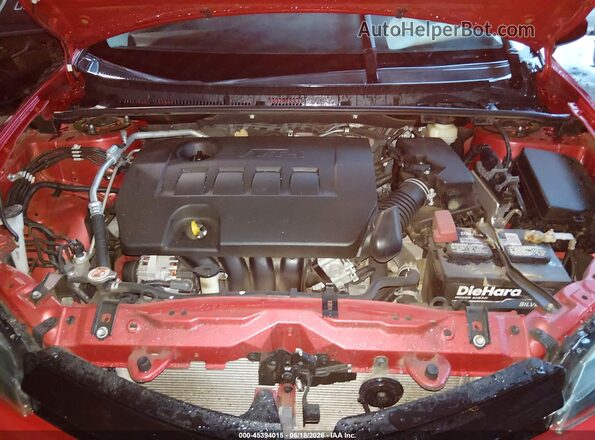 2T1BURHE3JC041568 2018 TOYOTA COROLLA Red უკანა ხედი
