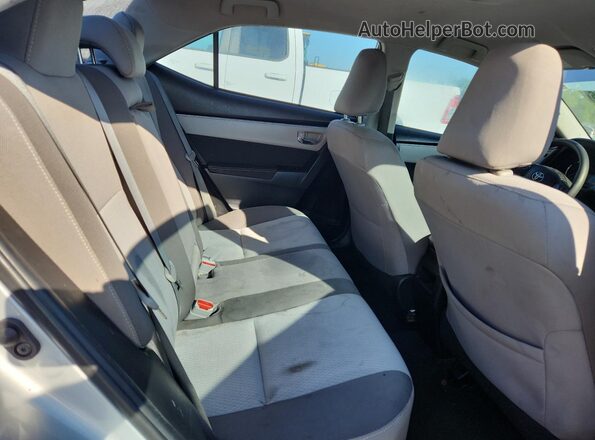 2T1BURHE3KC135371 2019 TOYOTA COROLLA Silver უკანა სავარძლების ხედი