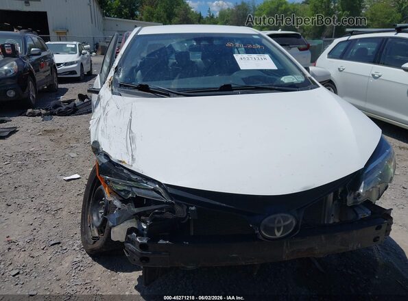 2T1BURHE3KC150002 2019 TOYOTA COROLLA White Widok zestawu wskaźników