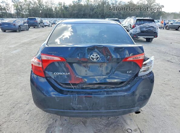 2T1BURHE3KC207749 2019 TOYOTA COROLLA Синий Вид сзади