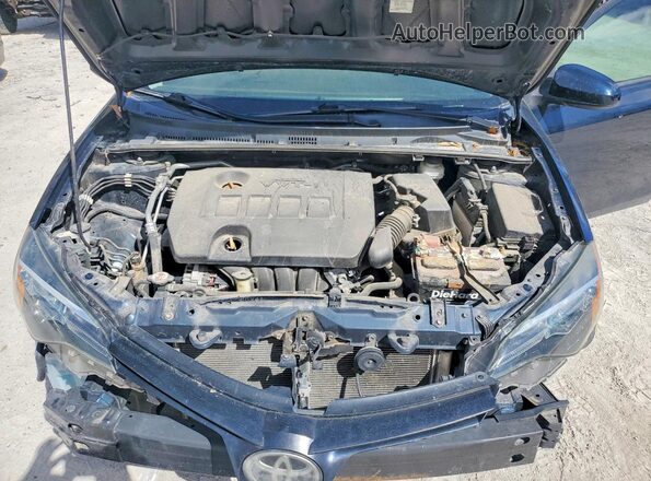 2T1BURHE3KC207749 2019 TOYOTA COROLLA Синий Вид задней части салона